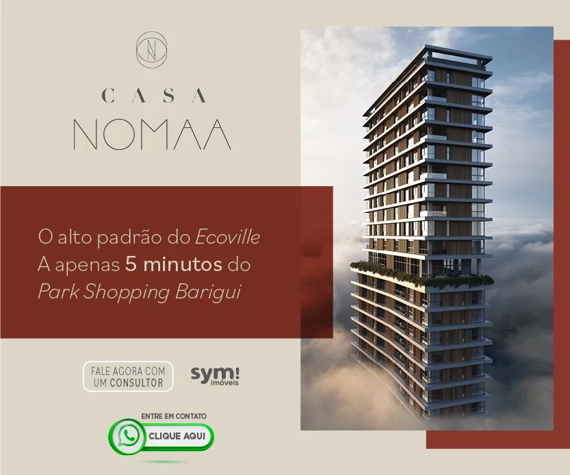 Casa Nomaa — alto padrão no Ecoville, a 5 minutos do Park Shopping Barigui