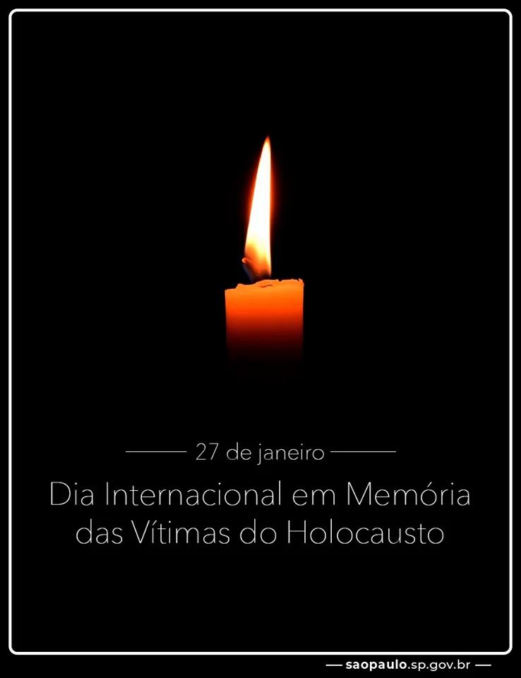 Hoje é Dia de Acender Uma Vela Virtual Por Uma Vítima do Holocausto